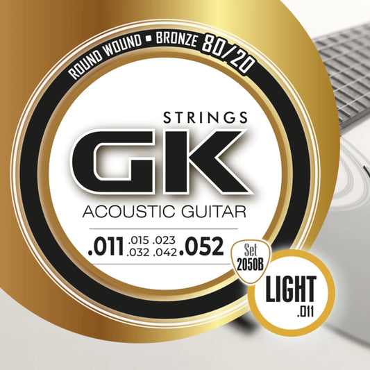 2050B ENCORDADO GK .011 GUITARRA ACÚSTICA BRONZE 80/20