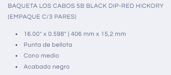 5B Black Dip - Red Hickory