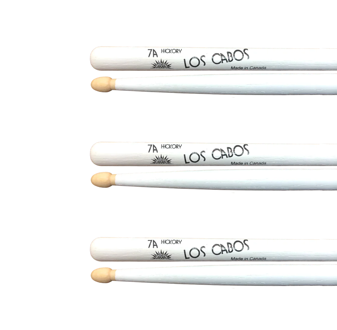 Baquetas 7A Hickory White Dip