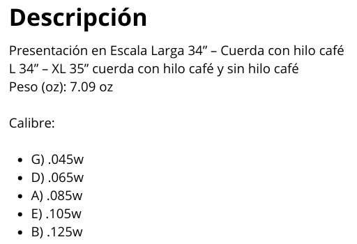 BAJO ELÉCTRICO – Acero Inoxidable – 5 CUERDAS