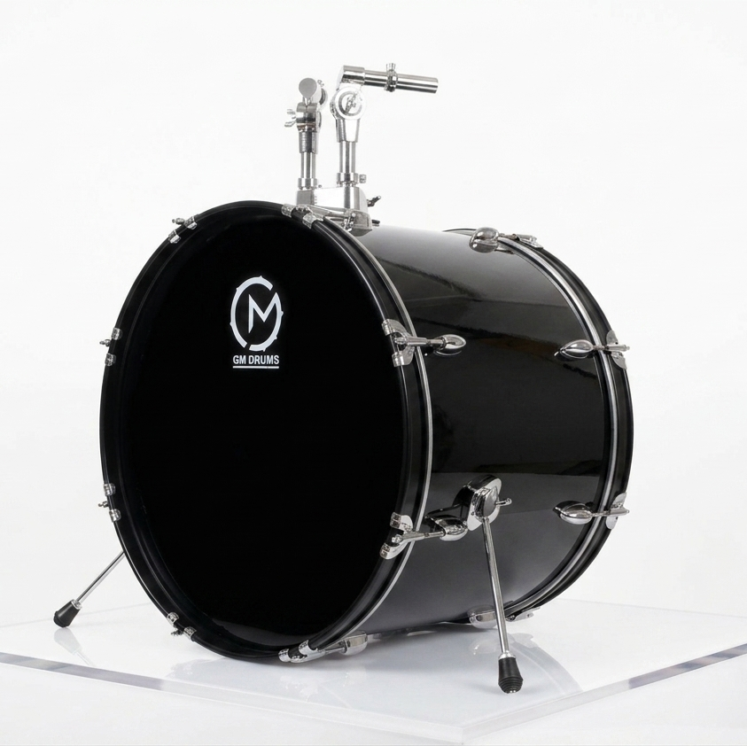 BATERIA GM DRUMS NEGRO DE 5 PZAS