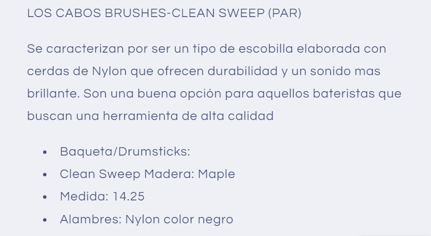 Brushes -Clean Sweep