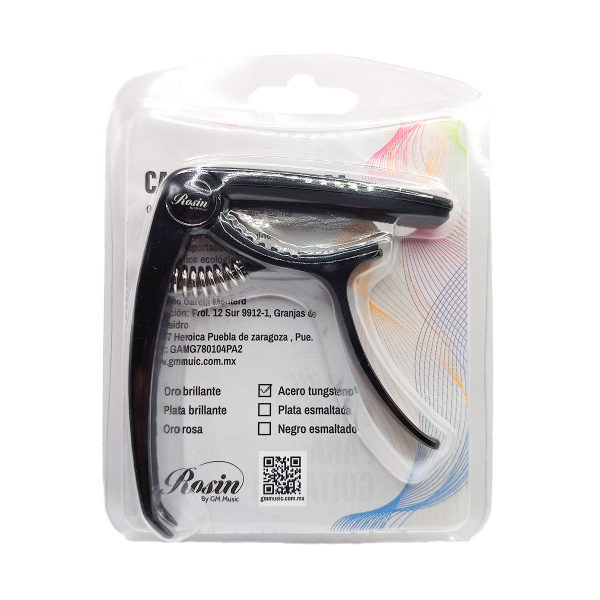 CAPO PARA GUITARRA COLOR NEGRO