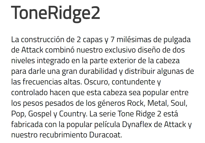 PARCHE 14" TONE RIDGE DOBLE CAPA,COATED