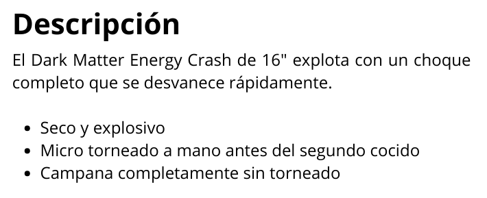 Energy Crash - 16" - Serie Dark Matter
