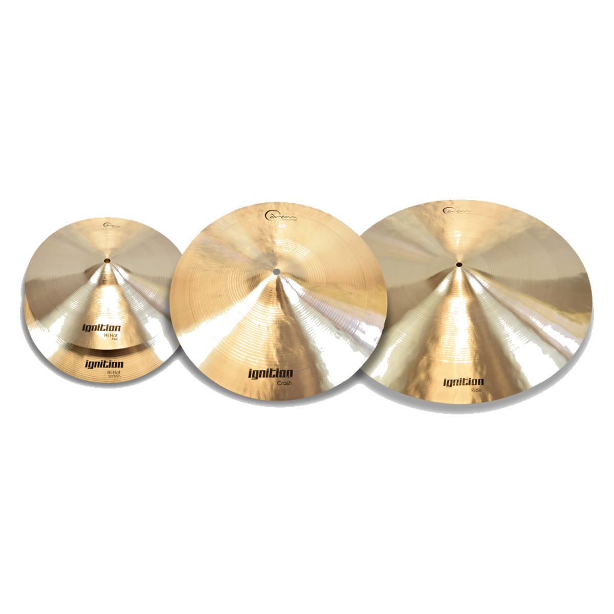 Ignition Piece Cymbal Pack large 14"/18"/22" con Funda