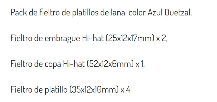 FIELTRO P/ PLATILLOS (AZUL).