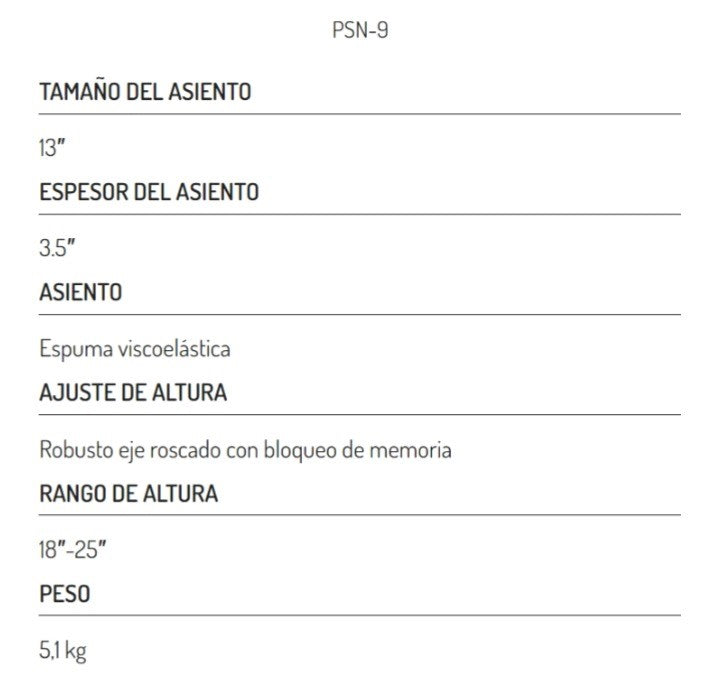 ASIENTO PARA BATERISTA,COLOR NEGRO.
