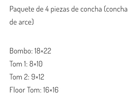 BATERIA CORNER STONE DE MAPLE