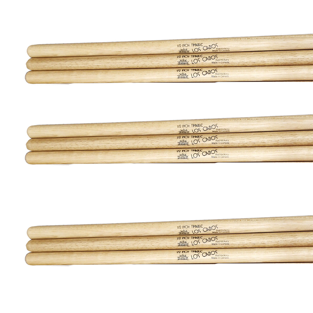 BAQUETA TIMBAL 1/2 RED HICKORY (2 PARES)