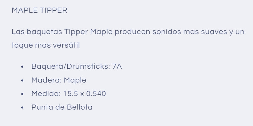 Tipper - Maple
