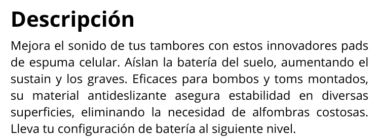 Undertones Cympad - Soporte para Bombo y pedal