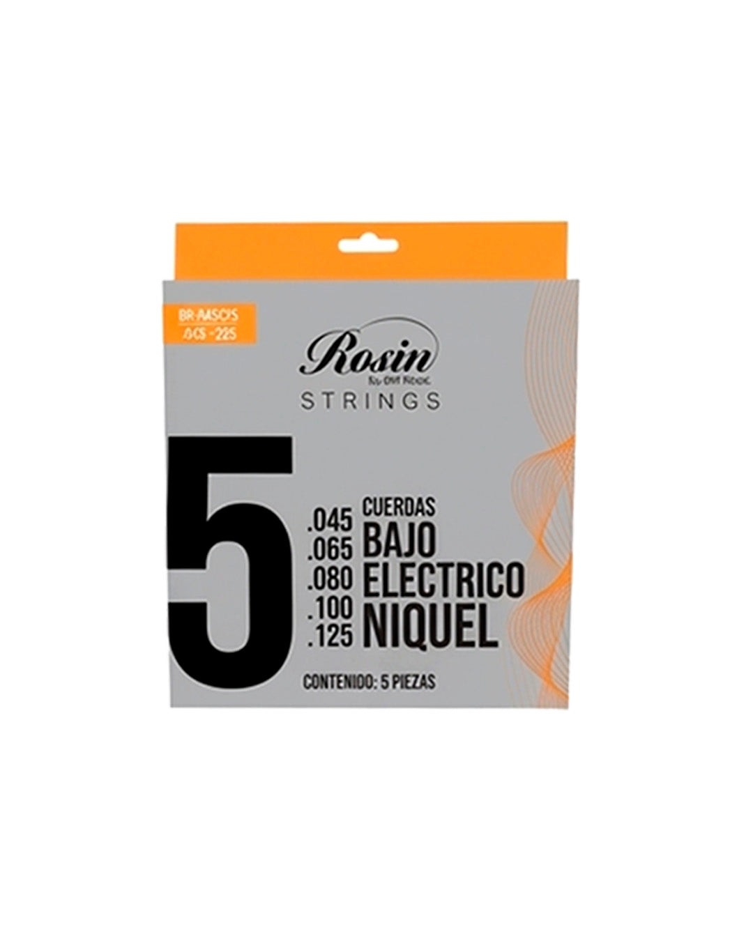 CUERDAS PARA BAJO ELECTRICO NIQUEL CALIBRE .045-.125 5 PZAS