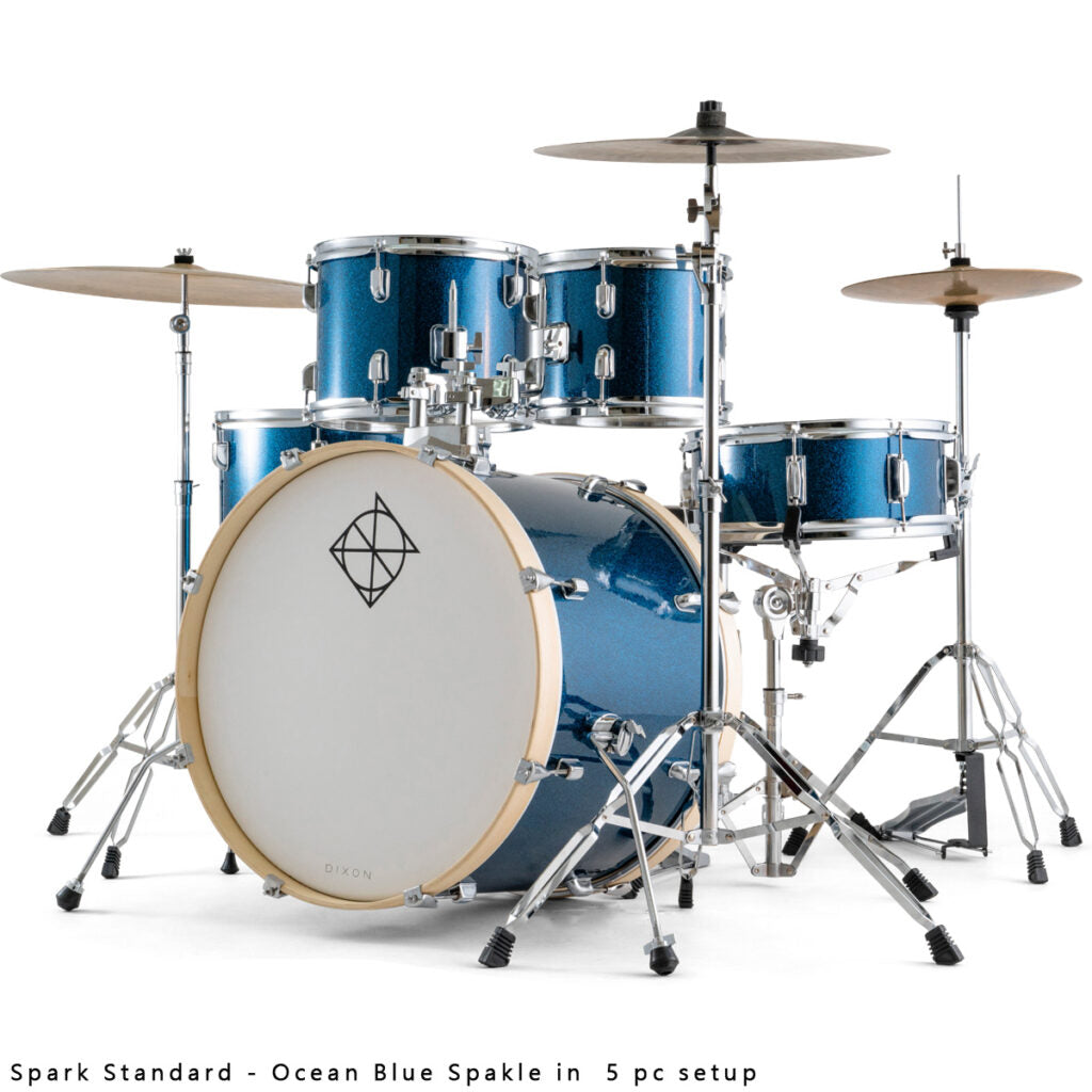 Dixon Spark Bateria Acustica 5 piezas Ocean Blue Sparkle 20"