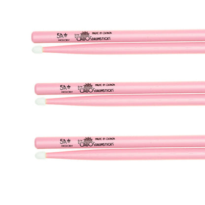 Baquetas 5A Pink Nylon Hickory