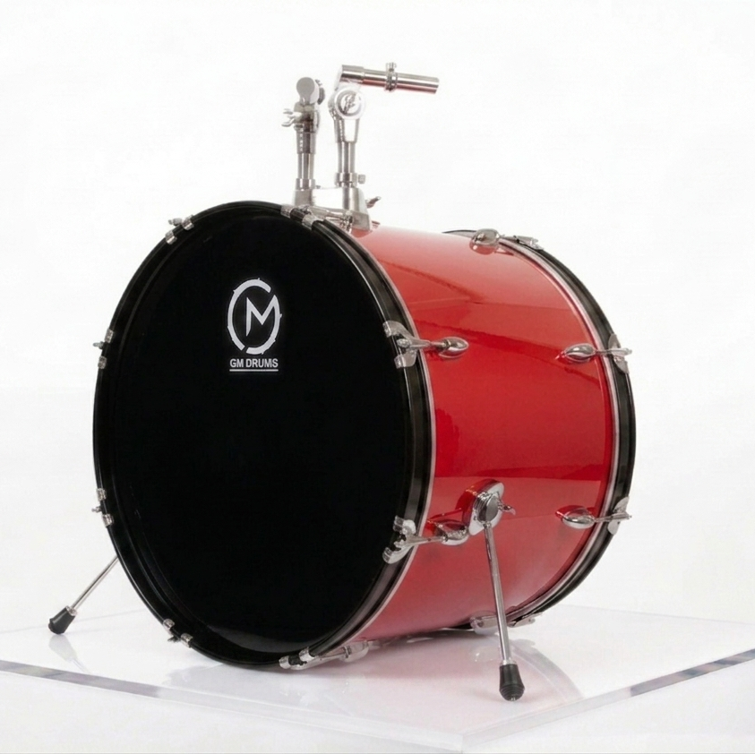 BATERIA GM DRUMS ROJO DE 5 PZAS