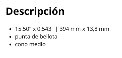 Baquetas 7A Hickory