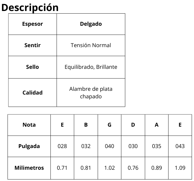 ENCORDADURA P/GUITARRA ACUSTICA TENSION NORMAL