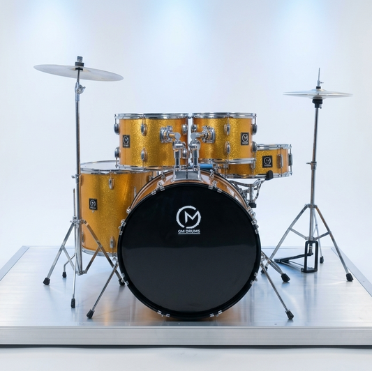 BATERIA GM DRUMS DORADA DE 5 PZAS