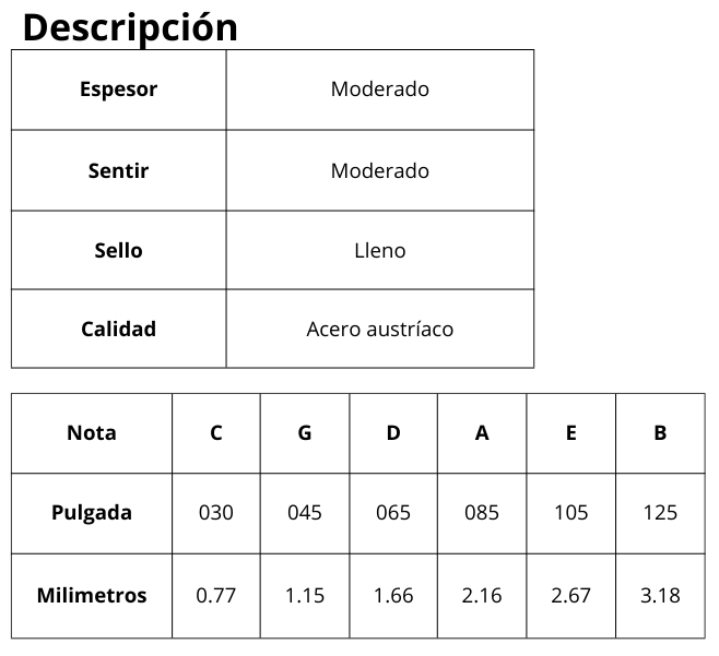 ENCORDADURA P/BAJO DE 6 CUERDAS CA.030-125,30% NICKEL
