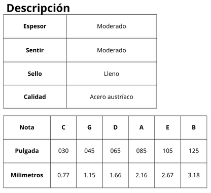 ENCORDADURA P/BAJO DE 6 CUERDAS CA.030-125,30% NICKEL