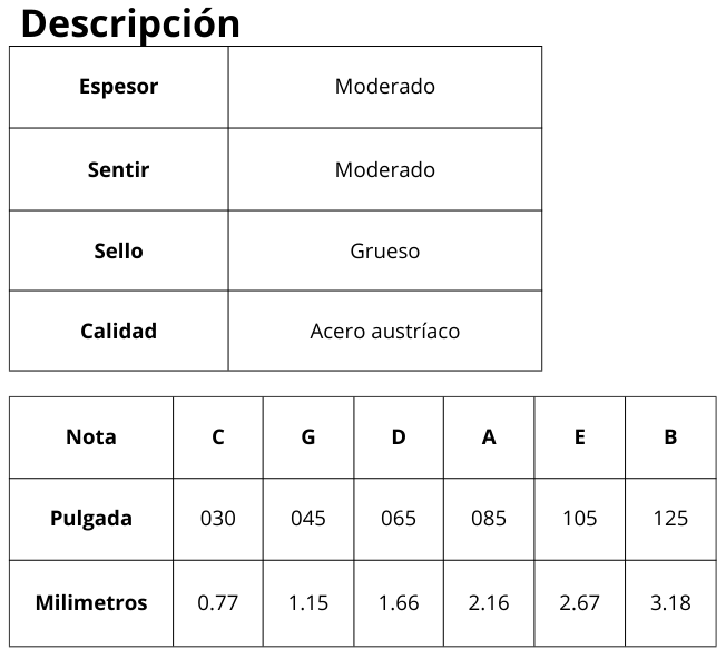 ENCORDADURA P/BAJO ELECTRICO DE 6 CUERDAS CAL.046-100 NICKEL