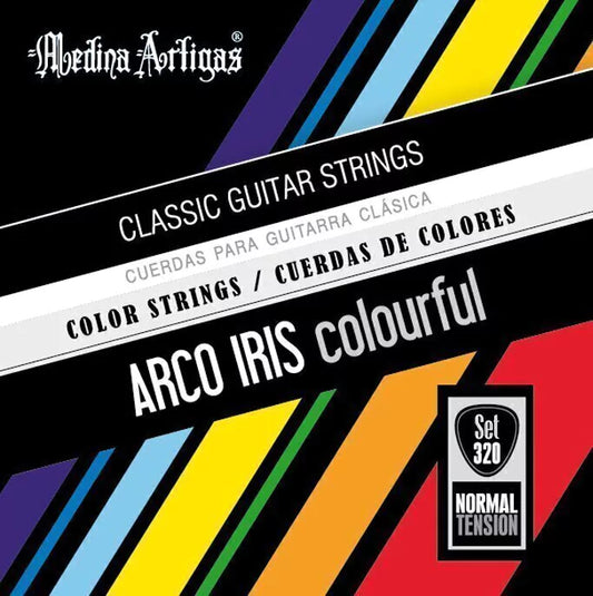 SET DE CUERDAS DE NYLON P/GUITARRA ACUSTICA DE COLORES